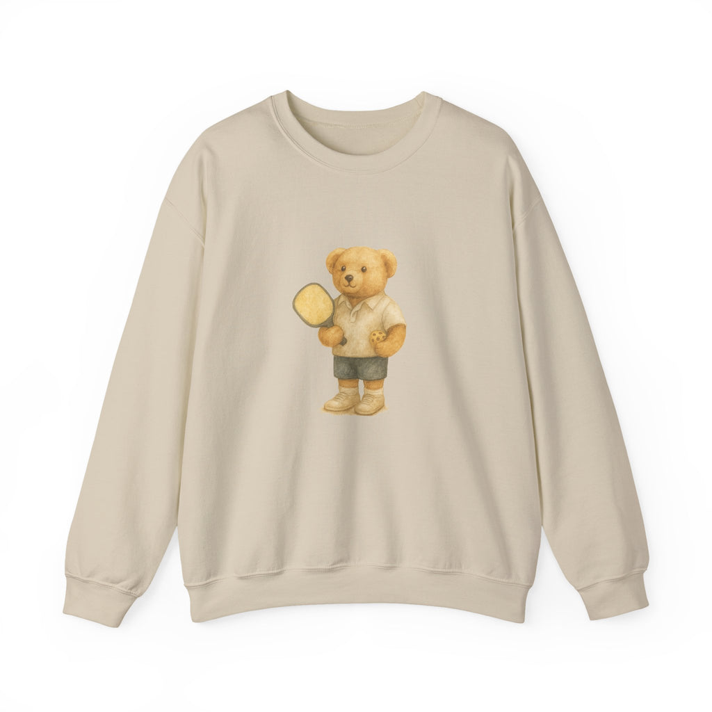 Pickleball Bear Crewneck Sweatshirt