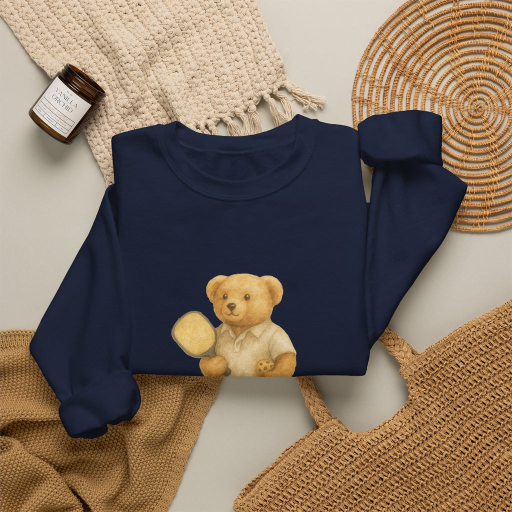 Pickleball Bear Crewneck Sweatshirt