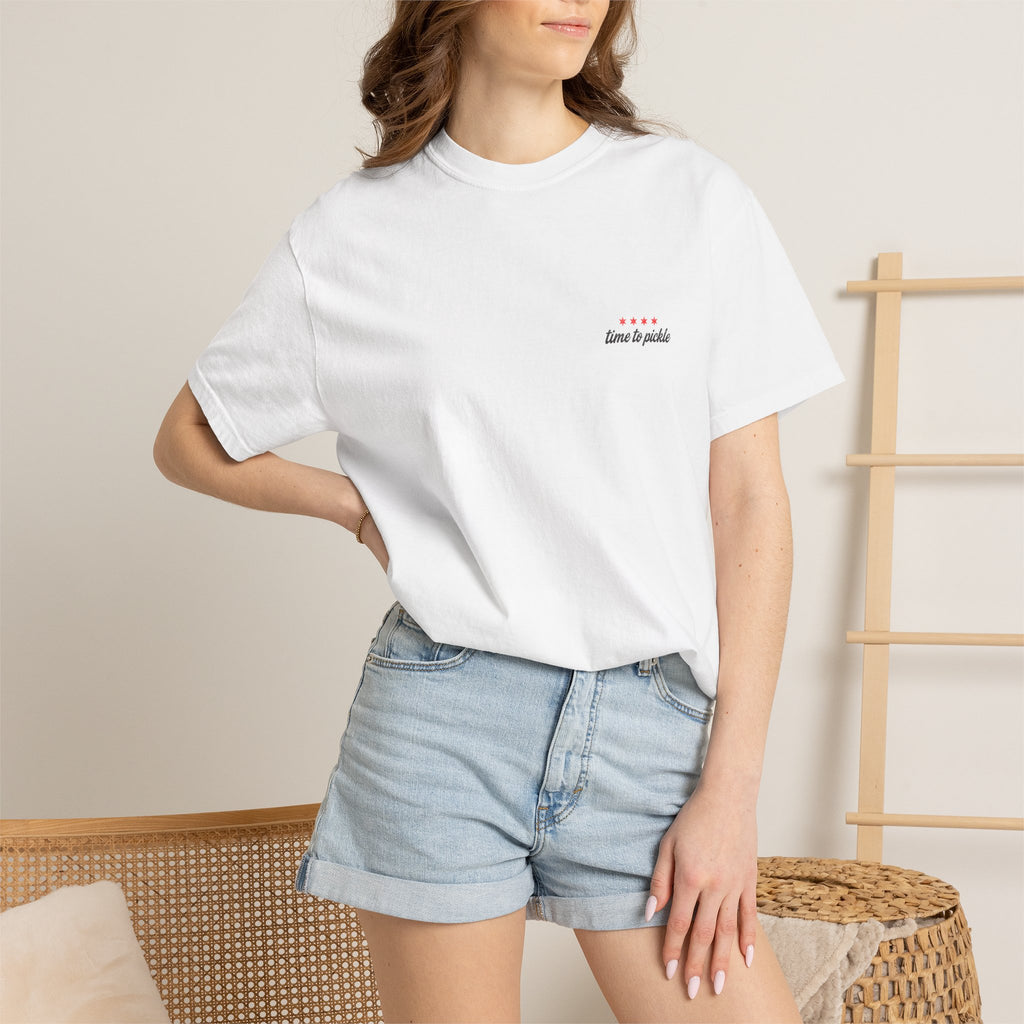 Pickleball Bear T-Shirt - "Time to Pickle" Cute Athletic Graphic Tee