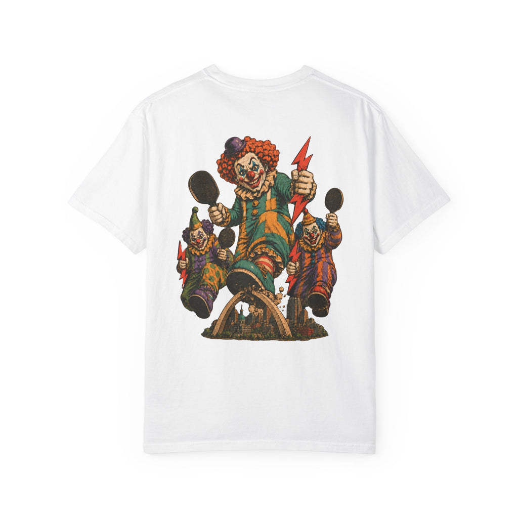T-Shirt - 'New Jersey Brought the Thunder' Vintage Clown Graphic Tee
