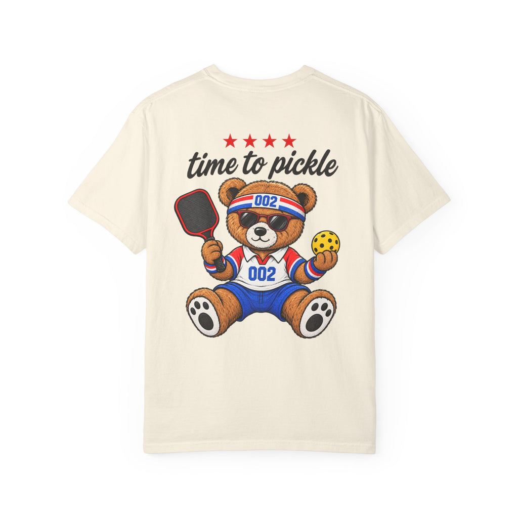 Pickleball Bear T-Shirt - "Time to Pickle" Cute Athletic Graphic Tee