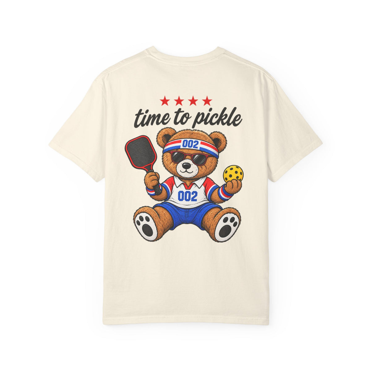 Pickleball Bear T-Shirt - "Time to Pickle" Cute Athletic Graphic Tee