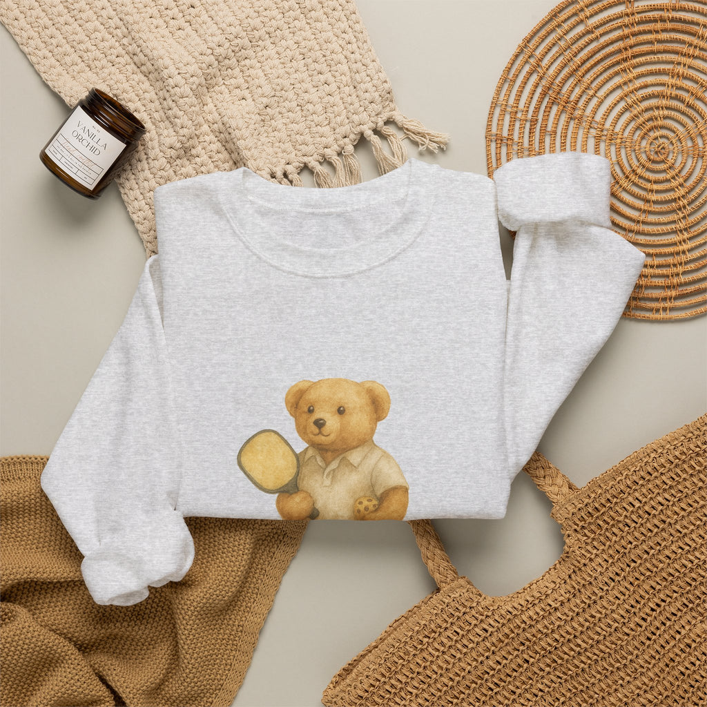 Pickleball Bear Crewneck Sweatshirt