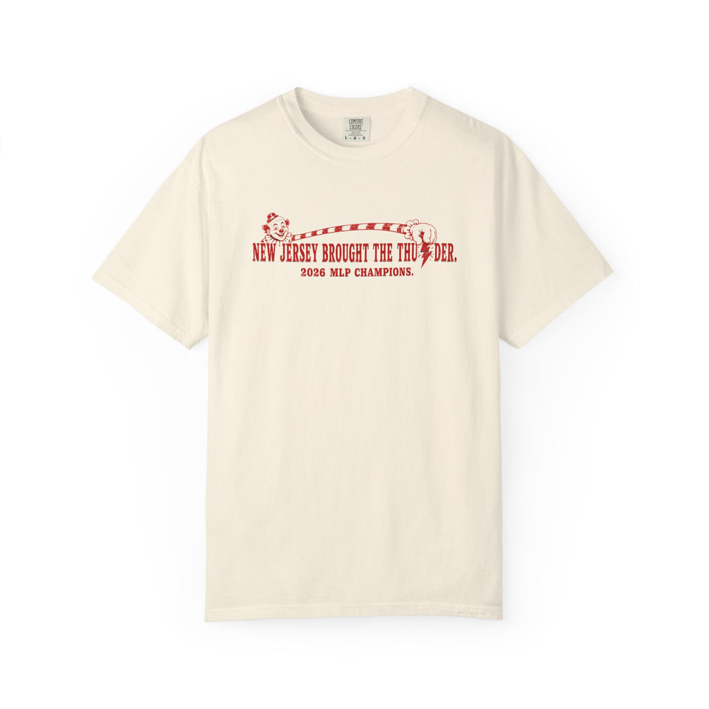 T-Shirt - 'New Jersey Brought the Thunder' Vintage Clown Graphic Tee