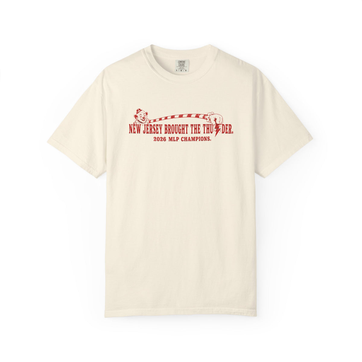 T-Shirt - 'New Jersey Brought the Thunder' Vintage Clown Graphic Tee