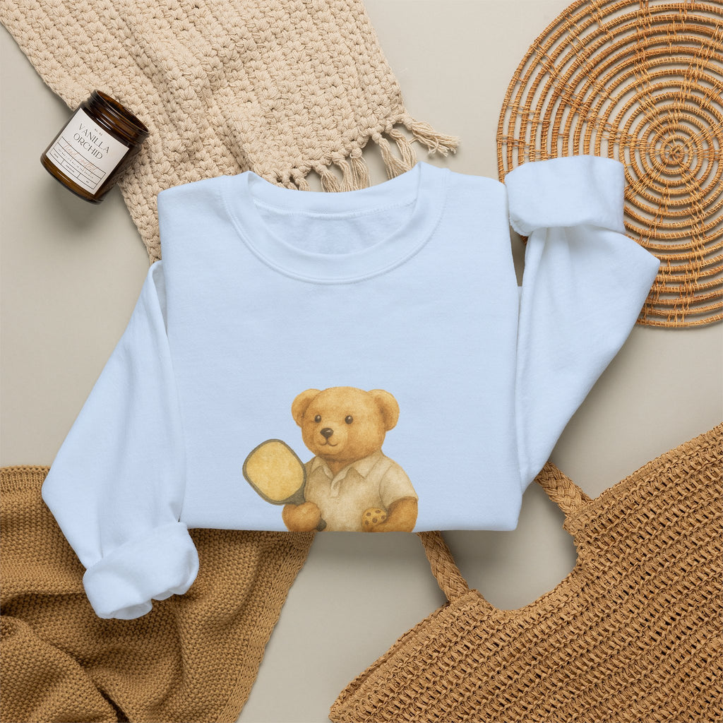 Pickleball Bear Crewneck Sweatshirt